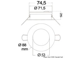 Plafoniera LED da incasso Negril